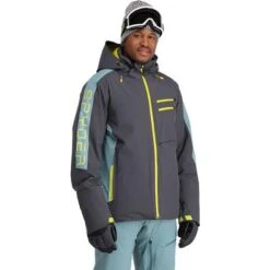 Spyder Orbiter Insulated Jacket Men's -Spyder Ski Clothing Store 107680 EBONYTUNDRA m