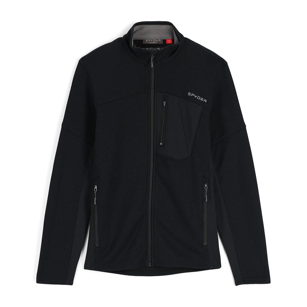 Spyder Mens Bandit Full Zip - Black 1 Spyder Mens Bandit Full Zip - Black