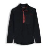 Spyder Mens Bandit Half Zip - Black Red