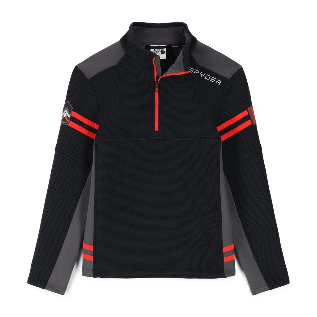Spyder Mens Wengen Half Zip - Black 1 Spyder Mens Wengen Half Zip - Black