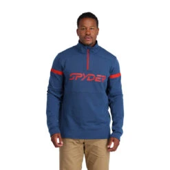 Spyder Mens Speed Half Zip - Abyss Volcano 5 Spyder Mens Speed Half Zip - Abyss Volcano -Spyder Ski Clothing Store 211252 415 1 md1t21