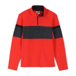 Spyder Mens Speed Half Zip - Volcano Ebony