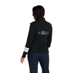 Spyder Womens Speed Quarter Zip - Black -Spyder Ski Clothing Store 214142 001 2 wp0g2o