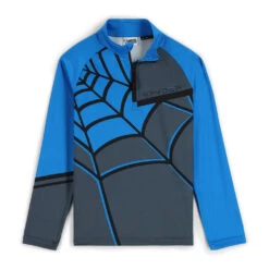Spyder Big Boys Web Half Zip - Ebony Collegiate