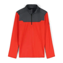 Spyder Mens Leader Graphene Half Zip - Volcano