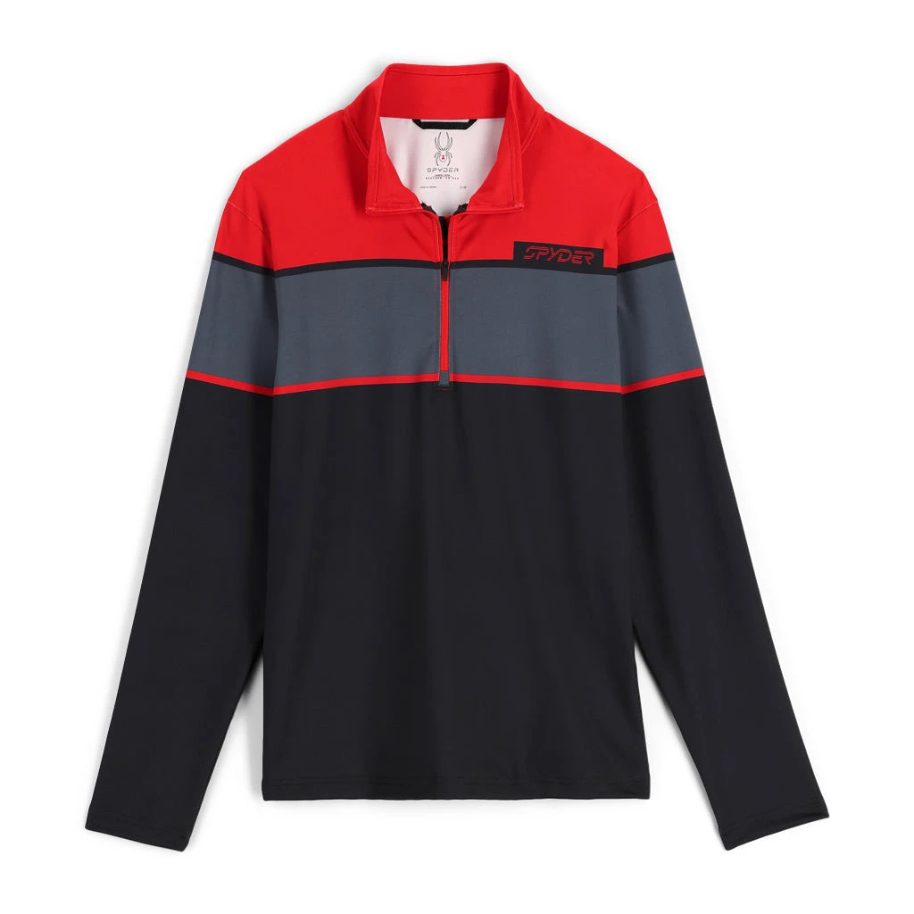 Spyder Mens Spirit Of '78 Half Zip - Volcano Black 1 Spyder Mens Spirit Of '78 Half Zip - Volcano Black