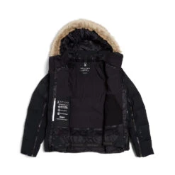 Spyder Womens Falline Faux Fur - Black -Spyder Ski Clothing Store 223005 001 10 a9srzd