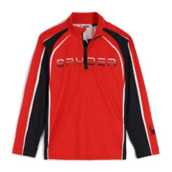 Spyder Big Boys Downhill Half Zip - Volcano