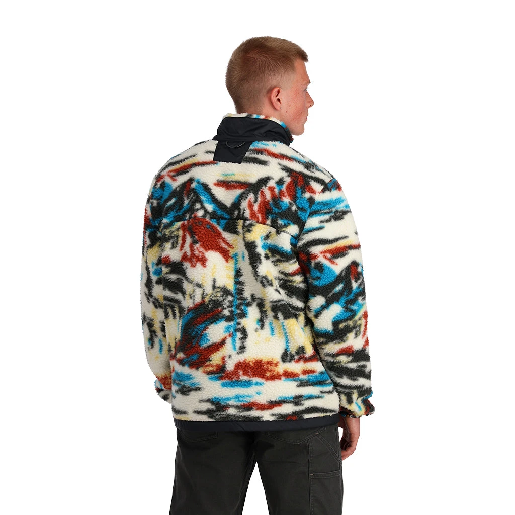 Spyder Mens Sherman Sherpa - Vanilla Paint By Numbers 3 Spyder Mens Sherman Sherpa - Vanilla Paint By Numbers - Image 3