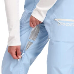 Spyder Womens Terrain Bib - Powder Blue High Voltage -Spyder Ski Clothing Store 228814 460 5 ywssqa