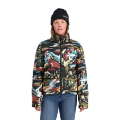 Spyder Womens Windom Jacket - Black Paint By Number -Spyder Ski Clothing Store 228816 008 1 w8zgxo