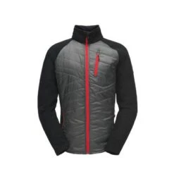 Spyder Ouzo Full Zip Stryke Jacket Men's -Spyder Ski Clothing Store 47387 POLBLKRED m