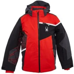Spyder Challenger Jacket Boys' 8 Spyder Challenger Jacket Boys' -Spyder Ski Clothing Store 93229 VOLCANOBLACK m
