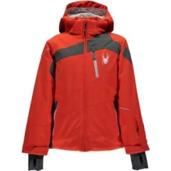 Spyder Rival Jacket Boys' 5 Spyder Rival Jacket Boys' -Spyder Ski Clothing Store 9880 RAGEPOLARCIRRUS m